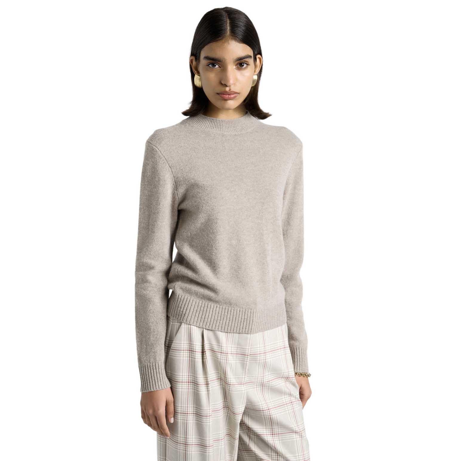 Cue Merino Cashmere Blend Mock Neck Knit